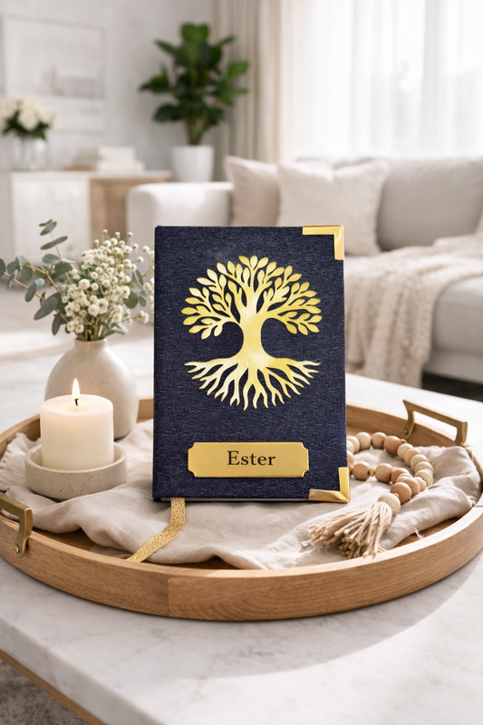 Tree of Life Black and Gold - Holy Bible - NIV , NKJ and KJ - English - Letter Large