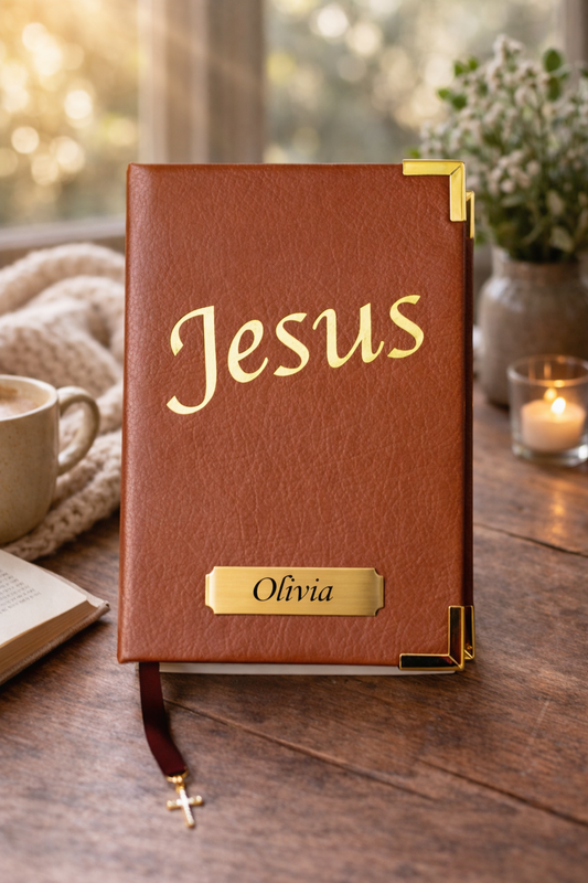 Coleção Jesus  Caramelo/Dourado- Biblia Sagrada - NVI - Portugues Letra grande