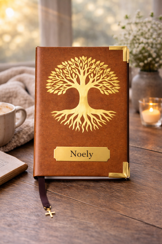 Collection Tree of Life - Caramelo/gold - Leather