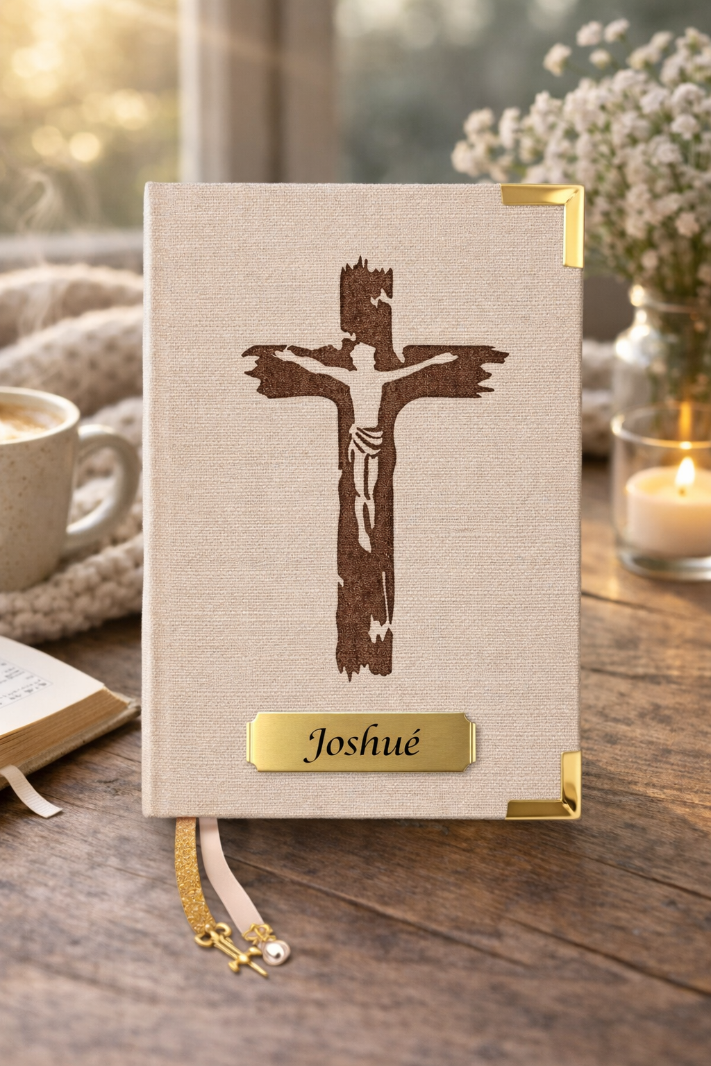 Cross Collection Beige/Brown - Holy Bible - Version NIV, NKJ anf KJ - English - letter Large