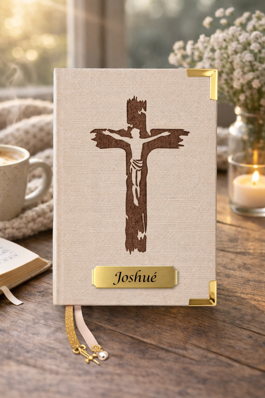 Coleção Cross Beige/Marrom - Biblia Sagrada - NVI - Portugues - Letra Grande