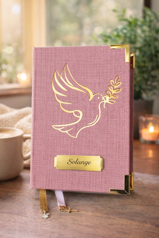 Holy Spirit Collection  Pink/Gold - Holy Bible - English - Version NIV, NKJ and KJ - Letter Large