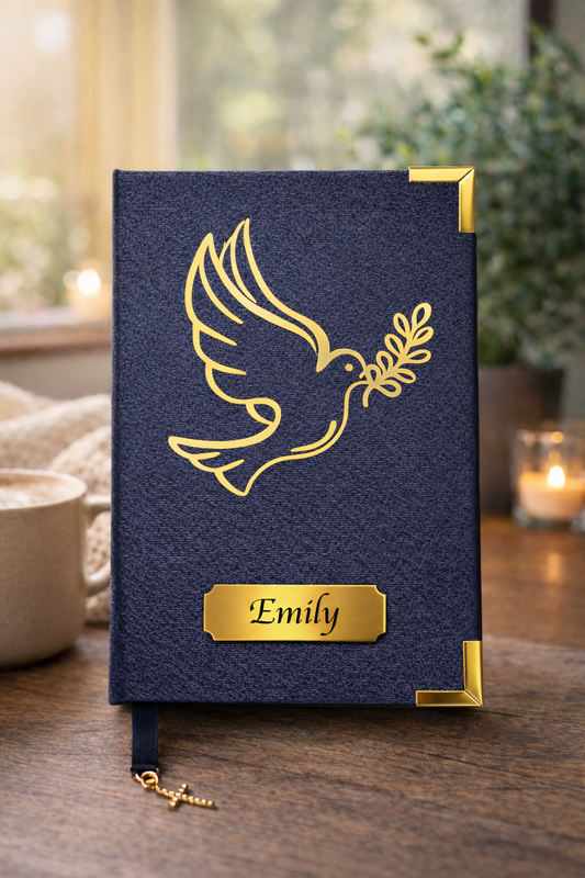 Holy Spirit  Collection Black/Gold- Holy Bible - Version NIV, NKJ and KJ - English - Letter Large