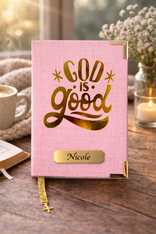 God is Good Collection - Pink/Gold - Holy Bible - NIV,NKJ and KJ - English - Letter  Large